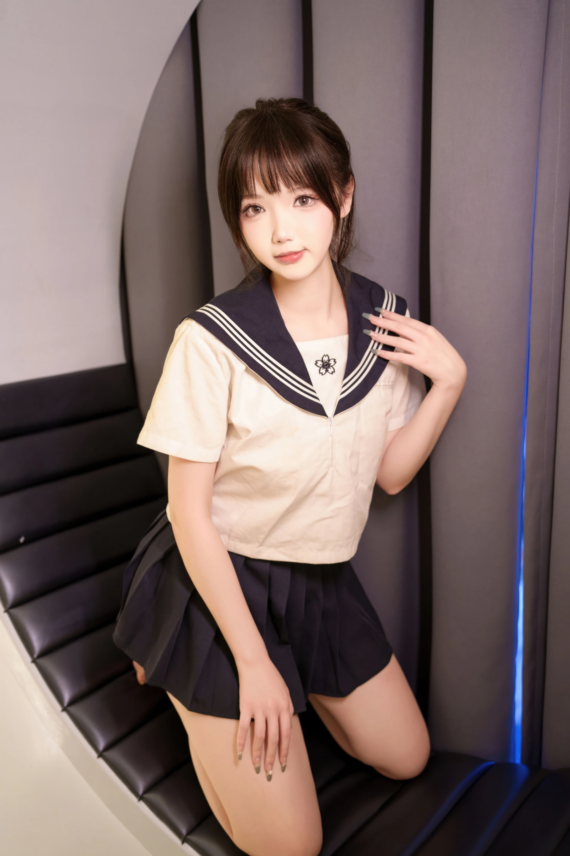 雪晴Astra – NO.092 牛奶丝透明黏滑体操服 1